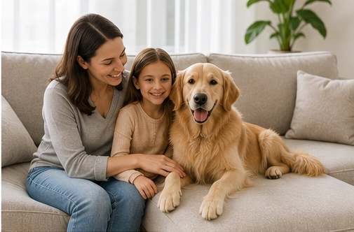 Upholstery cleaning crew working in Kealba